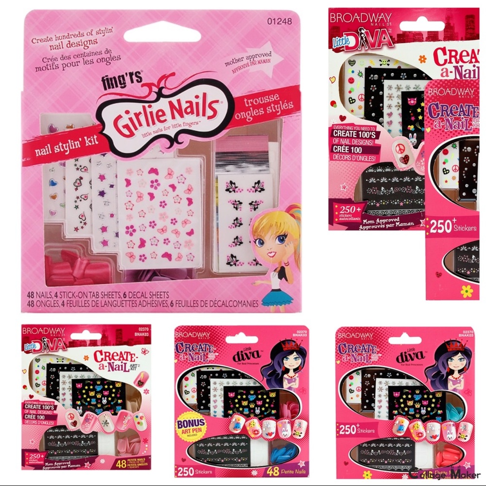 Fingrs Broadway Nails + Stickers Bundle Lot